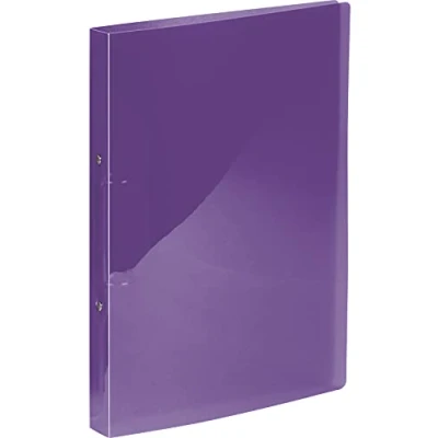 Image de Kangaro Classeur transparent violet (PP, DIN A4, 2 anneaux 16 mm, mécanisme O, dos 20 mm)