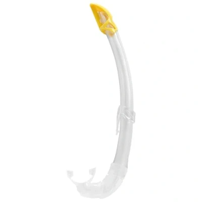 Image de Cressi Mexico Tuba Semi Sec Mixte Adulte, Transparent/Jaune, Taille Unique
