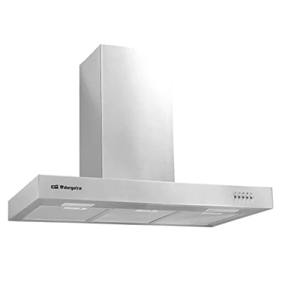 Image de Orbegozo DS 56190 B IN Hotte aspirante décorative 90 cm en acier inoxydable extraction 630 m3/h cheminée réglable 3 niveaux de puissance 190 W
