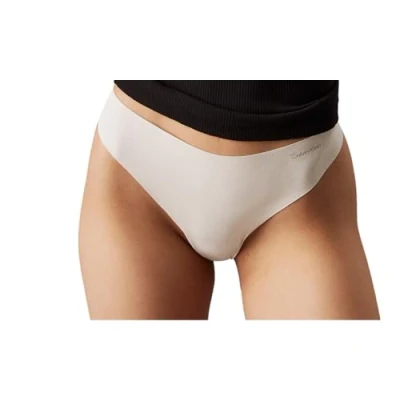 Image de Calvin Klein Underwear Invisibles 3 PACK String Turbulence bone sand, Femme, Taille: Medium, sand