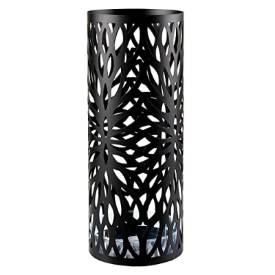 Image de ACAZA Porte parapluies rond en métal, support pour ou bâtons de marche, noir mat