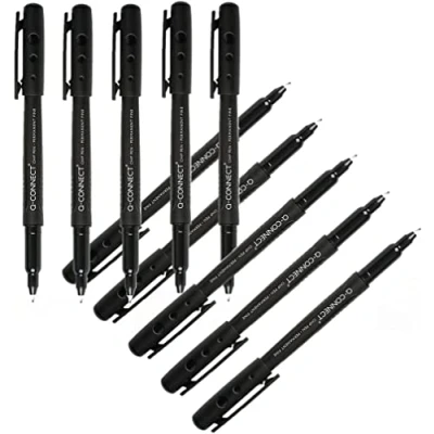 Image de Q Connect 40859 Stylo feutre OHP Pen S pointe fine encre permanente multi supports