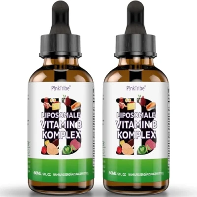Image de Vitamine B Complex Complexe de Vitamines Liposomales Formule Liquide Haute Dose avec les 8 B, Sans Additifs, 60 ml (Lot 2)