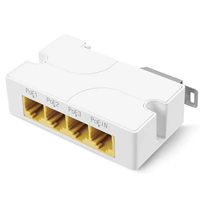 Image de Revotech 3 Port Gigabit PoE Extender, Répéteur POE+ 100 mètres (328 ft) Extension Conforme IEEE802.3af/at,1000Mbps RJ45, 1 in Out Adapter pour Caméra POE/POE Device, Plug and Play(POE5005G)