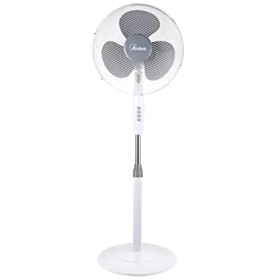 Image de Ardes AR5BR40PB Ventilateur sur pied silencieux à 3 pales BRISA 40 PB oscillant et inclinable panneau manuel vitesses réglable en hauteur