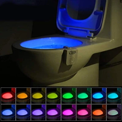 Image de UV Stérilisateur WC lumière de nuit, Détecteur Mouvement LED Abattant Light 16 Changement couleur Bol avec Aromathérapie pour n&#039;importe quel