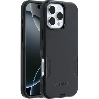 Image de OtterBox Coque Commuter Series MagSafe pour iPhone 16 Pro, Antichoc, Anti Chute, Protection, supporte 3X Plus de Chutes Que la Norme Militaire, Noir