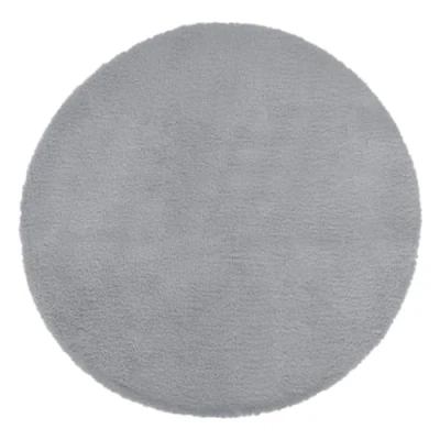 Image de Atmosphera Tapis extra doux effet fourrure gris D80 cm
