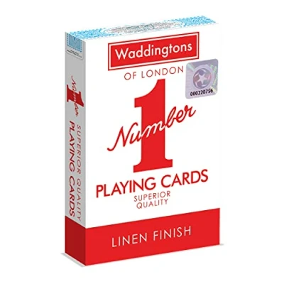 Image de Waddingtons Cartes à jouer &quot;Numéro 1&quot; (couleurs rouge et bleu)