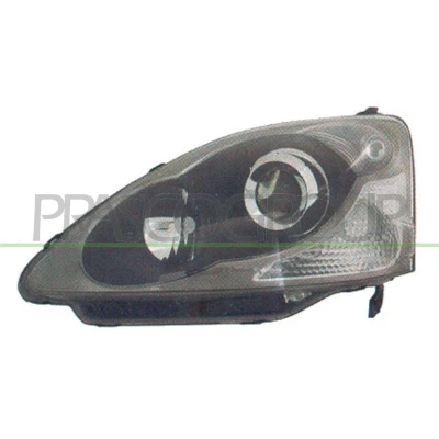 Image de PRASCO HD0404904 Phares gauche H1, HB3 gris fumée avec feu de clignotant pour circulation à droite sans commande correcteur site projecteur