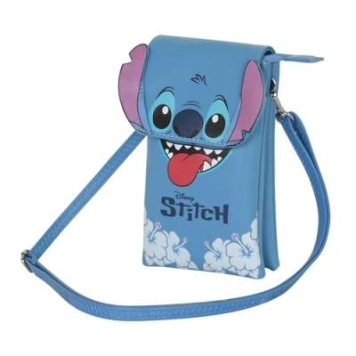 Image de Disney Lilo et Stitch Tongue Sac pour Téléphone Portable, Bleu, 12 x 20 cm