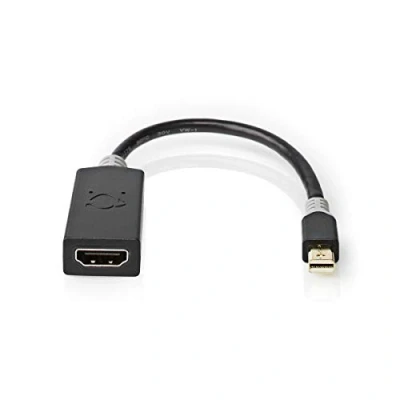 Image de Nedis CCBW37654AT02 câble vidéo et adaptateur 0,2 m Mini DisplayPort HDMI Anthracite Neuf