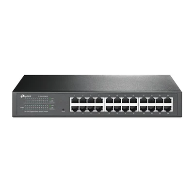 Image de TP Link TL SG1024DE Géré L2 Gigabit Ethernet (10/100/1000) 1U Noir Neuf