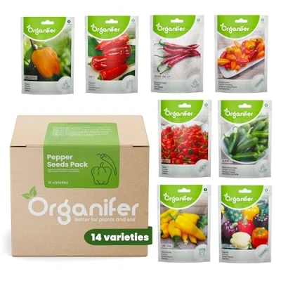 Image de Graine Semence Organifer Graines De Piments Et Poivrons 14 Variétés