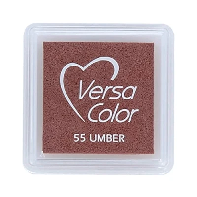 Image de Versasmall Tsukineko VS55 Tampon encreur VersaColor Pigment, Petit Cube Umber