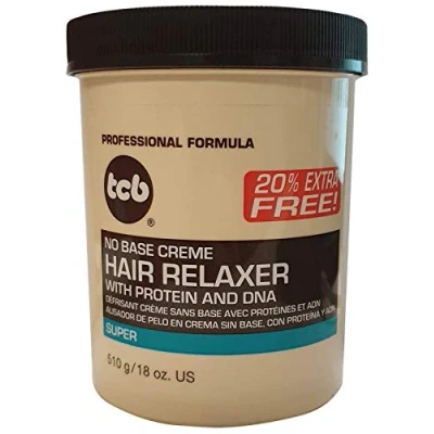 Image de Crème sans base défrisant pour cheveux avec proteines et ADN&quot;super&quot; tcb 510g
