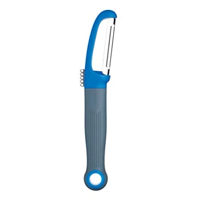 Image de Colourworks 2 in 1 Swivel Potato Peeler and Lemon Zester, Stainless Steel, Blueberry, 20 cm