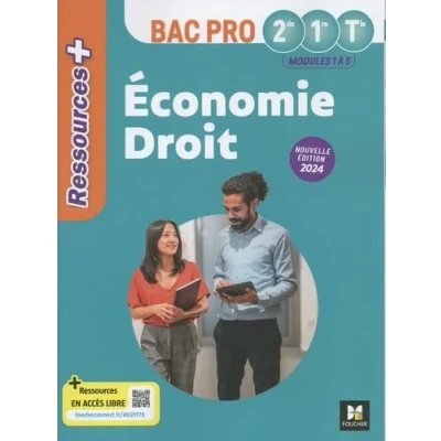 Image de Ressources Plus ÉCONOMIE DROIT 2de 1re Tle Bac Pro Ed. 2024 Livre élève (Broché)