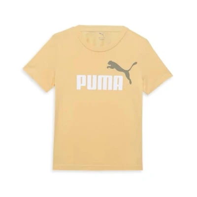 Image de PUMA ESS 2 Color No.1 Logo Tee B, T Shirts Garçon, Almost Apricot,