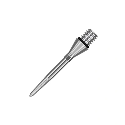 Image de Target Darts Coversion Point Swiss Nano Argenté 26mm Pointes de Fléchettes Convertir Les Souples en Acier