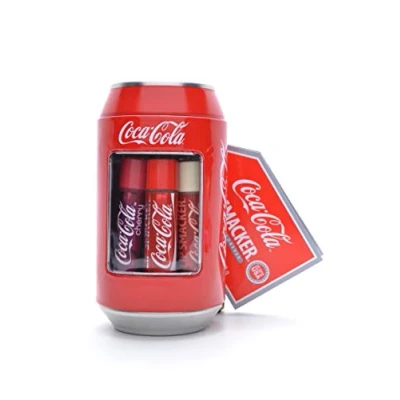 Image de Lip Smacker Collection Canettes Coca Cola Ensemble Baumes à Lèvres de Différents Parfums Cadeau Sucré en Canette Classique Collectionner Emballage 6 Pièces