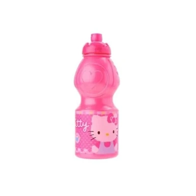 Image de ALMACENESADAN, 4940 Pack de retour à l&#039;école, cadeau Noël, composé d&#039;une bouteille sport 400 ml multicolore, produit réutilisable, sans BPA, sous licence (kitty)