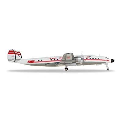 Image de herpa Avion TWA Trans World Airlines Lockheed, Ailes/Avions de Collecte, 558372 001, Multicolore