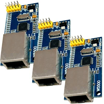 Image de AZDelivery 3 x W5500 Module Ethernet Réseau Internet Compatible avec Arduino incluant Un E Book!