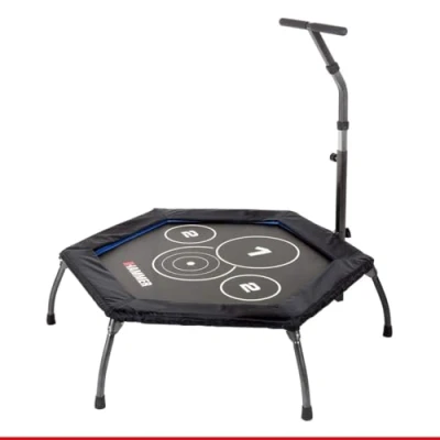 Image de Hammer Cross Jump Trampoline de fitness, Surface saut 98 cm, puissance jusqu&#039;à 130 kg, 66426, Noir