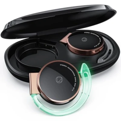 Image de Casque sans Fil Bluetooth V5.3, Sports à Clipser avec 4 micros, Crochet d&#039;oreille Confortable,Voix HD, Longue durée de Vie la Batterie