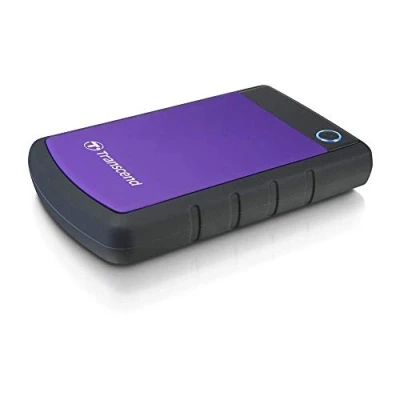 Image de Transcend StoreJet 25H3P (USB 3.0), 2TB disque dur externe 2 To Noir, Violet Neuf