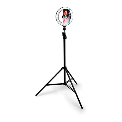 Image de Grundig Anneau Lumineux pour Selfie sur trépied téléphone Portable LED Flexible 210 cm