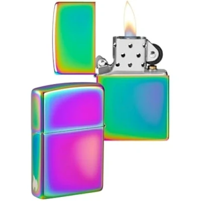 Image de Zippo Modèle Flamme Multi Color Laser Engrave Briquet Coupe Vent, Rechargeable, dans Une boîte Cadeau de Haute qualité
