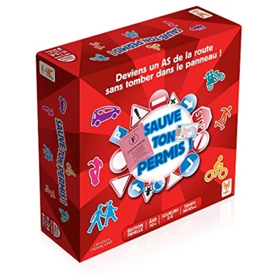 Image de TOPI GAMES Sauve Ton Permis Jeu de société plateau Famille A partir 10 ans 2 à 6 joueurs PER 219001 Version Française