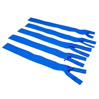Image de LEDUC Trimz RVNAVN3 Fermeture Éclair Invisible, Nylon, Bleu, 22 cm