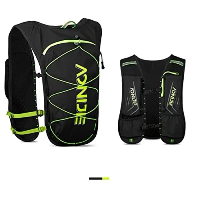 Image de AONIJIE 5L Sac à Dos hydratation extérieur Mochilas Trail Marathoner Running Race Gilet d&#039;hydratation (Noir)