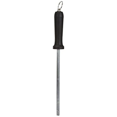 Image de Metaltex Aiguiseur de Couteaux en Acier, Acier Inoxydable, Argent, 3,2 x 6,8 34,4 cm