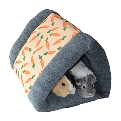 Image de Rosewood Snuggles Tunnel pour Se Blottir/Dormir en Textile à Motif de Carottes Lapins/Cochons d&#039;Inde/Furets/Rats