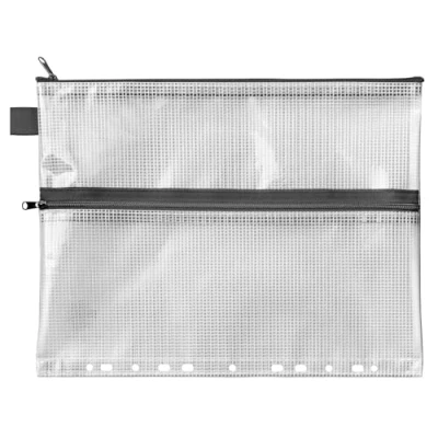 Image de VELOFLEX 2707000 pochette zippée DIN A4, transparente, en EVA renforcé, 1 pour documents à classer