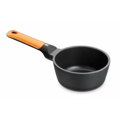 Image de BRA Efficient Orange Casserole 16 cm, Fonte d’Aluminium avec Revêtement Antiadhésif Teflon Platinum Plus sans PFOA, Compatible Tous Feux Dont Induction