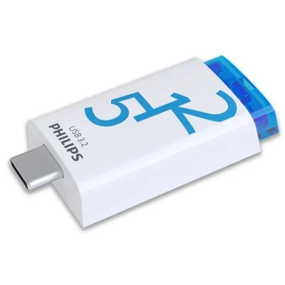Image de Philips Click Edition Port USB C Lecteur Flash 3.2 Gen 1 512 Go pour PC, Ordinateur Portable, Smartphone, Tablette avec C, Vitesse de Lecture jusqu&#039;à 120 Mo/s
