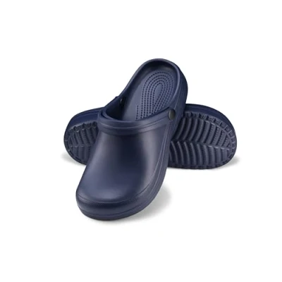 Image de ESTRO Sabot de Jardin Femme Mules Plastique Léger Gomme Chaussures Sabots Femmes F07 (38 EU, Bleu Foncé)