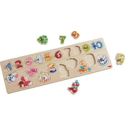 Image de HABA Tierischer ZÄHLSPASS Puzzle pour enfants, Taille: One Size, Multi coloured