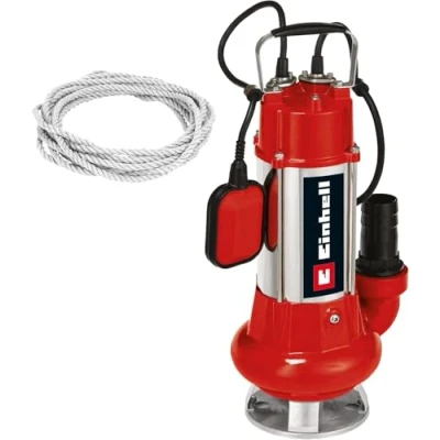 Image de Einhell Pompe d’évacuation pour eaux chargées GC DP 1340 G (1300 W, Hauteur de refoulement 10 m, Câble d‘alimentation Corps en INOX, Livrée avec Filin 6 mètres)