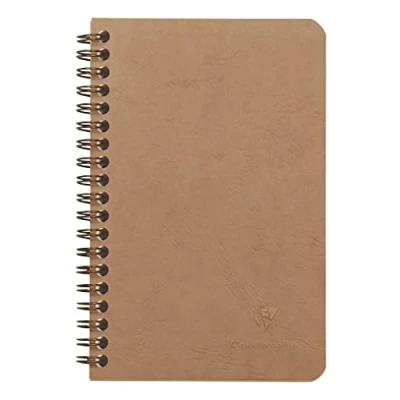 Image de Clairefontaine 78616C Collection Age Bag Un Carnet à Pochettes Tabac 11x17 cm 120 Pages Détachables Lignées + 3 Intercalaires avec Poches de Rangement Couverture Carte Lustrée Grain Cuir