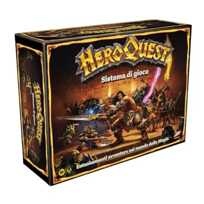 Image de Hasbro Gaming Avalon Hill, Heroquest, Jeu d&#039;aventure Fantasy de Style Dungeon Crawler avec Plus 65 Miniatures, à partir 14 Ans et Plus, pour 2 5 Joueurs F2847803 Multicolore