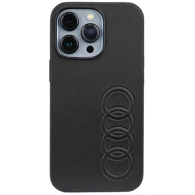 Image de Audi Étui en cuir synthétique pour iPhone 13 Pro/13 6,1&quot; Noir rigide AU TPUPCIP13P TT/D1 BK