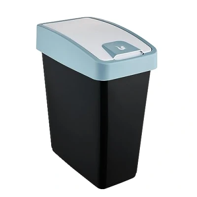 Image de keeeper Poubelle Premium avec Couvercle Basculant, Soft Touch, 25 L, Magne, Nordic Blue
