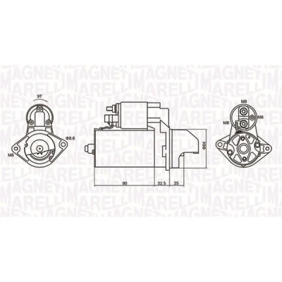 Image de MAGNETI MARELLI 063721334010 Démarreur 12 1,1 9 OPEL: Astra H 3/5 portes, Corsa D C SUZUKI: SWIFT 3, 4, Splash