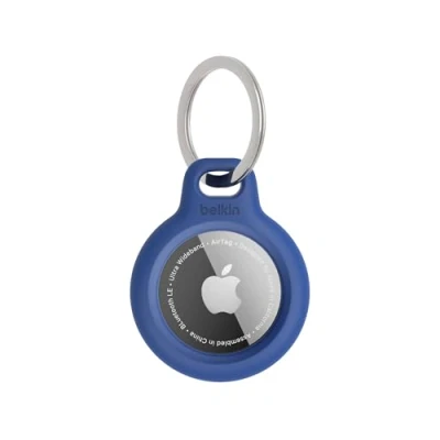 Image de Étui Apple AirTag Belkin Porte clés Secure Holder de Bleu Plastique